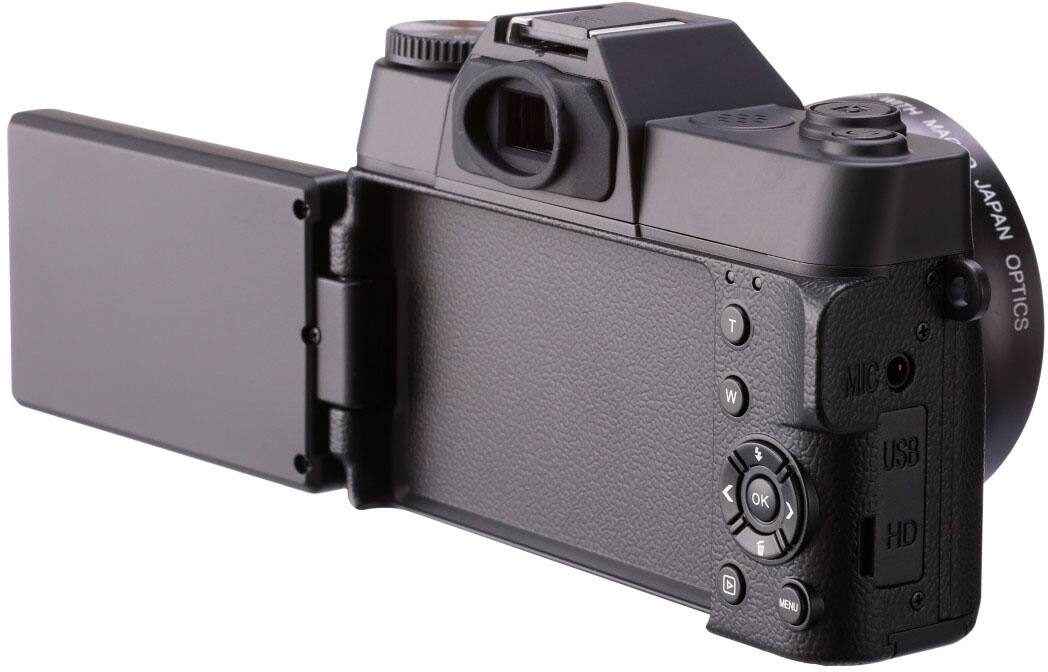 Alt View 1. Vivitar - VECXX101 4K Digital Camera - Black.