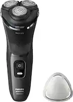 Philips Norelco - Series 3000 Rechargeable Wet/Dry Electric Shaver - Black - Angle_Zoom