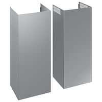 Samsung - Bespoke Chimney Hood Extension Kit for 30" and 36" Range Hoods - Stainless Steel - Front_Zoom