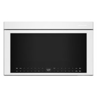 KitchenAid - 1.1 Cu. Ft. Convection Flush Built-In Over-the-Range Microwave with Air Fry Mode - White - Front_Zoom