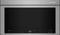 KitchenAid - 1.1 Cu. Ft. Convection Flush Built-In Over-the-Range Microwave with Air Fry Mode - Stainless Steel - Front_Zoom