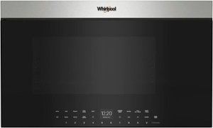Whirlpool - 1.1 Cu. Ft. Over the Range Microwave with Flush Built-In Design - Stainless Steel - Front_Zoom