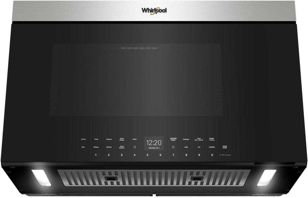 Alt View 14. Whirlpool - 1.1 Cu. Ft. Over the Range Microwave with Flush Built-In Design - Stainless steel.