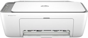 HP - DeskJet 2855e Wireless All-In-One Inkjet Printer with 3 Months of Instant Ink Included with HP+ - White - Front_Zoom