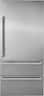 Viking - 7-Series Built-in Referigerator Door Panel Kit-Right Hinge-Includes Professional handle - Stainless Steel