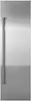 Front. Viking - 7-Series Built-in Referigerator Reversible Door Panel Kit-Includes Professional handle - Stainless Steel.