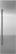 Front. Viking - 7-Series Built-in Referigerator Reversible Door Panel Kit-Includes Professional handle - Stainless Steel.