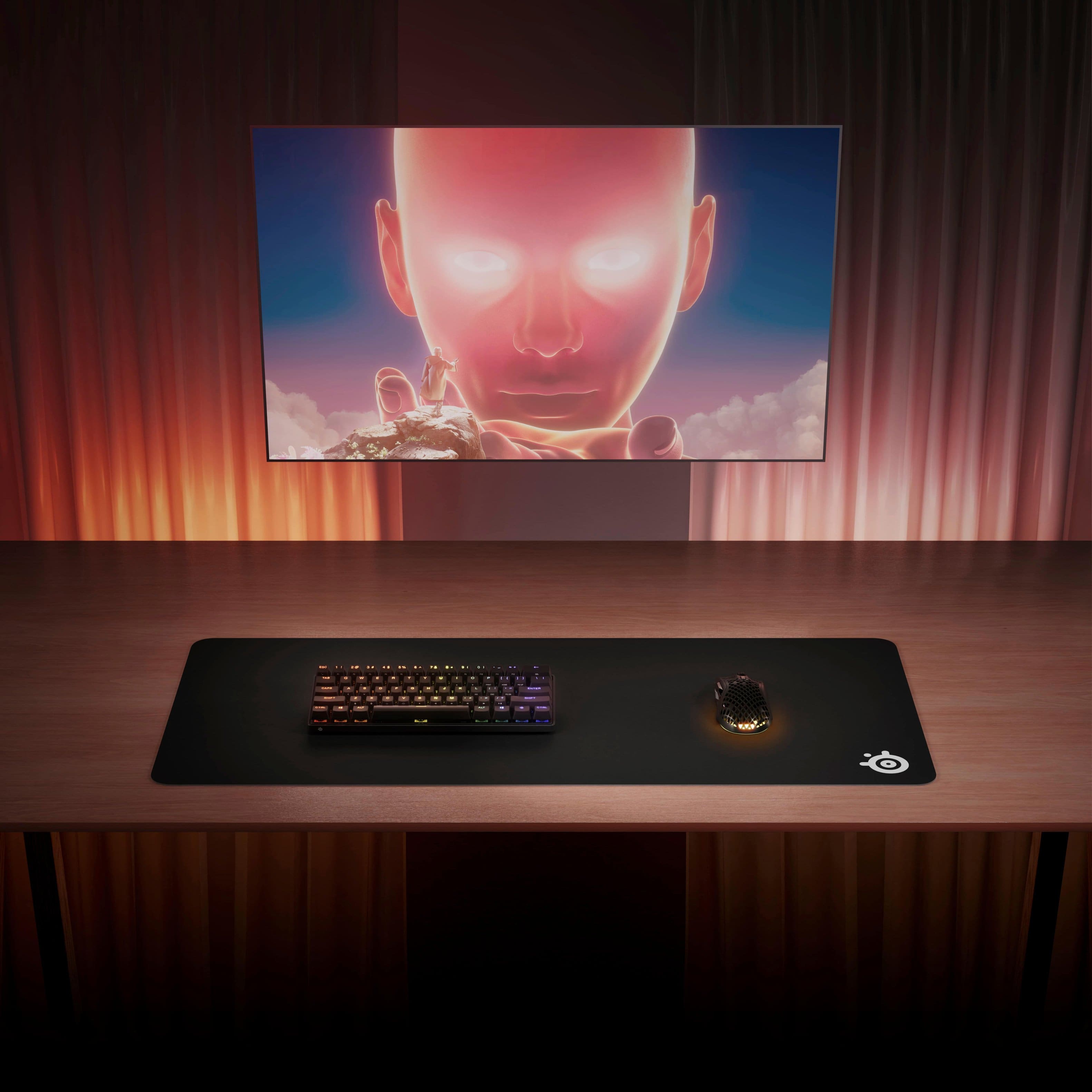 Alt View 15. SteelSeries - QcK Cloth Gaming Mouse Pad (XXL) - Black.