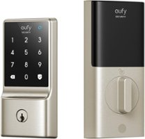 eufy Security - Smart Lock C210 WiFi Replacement Deadbolt with eufy App|Keypad|Biometric Access - White - Front_Zoom