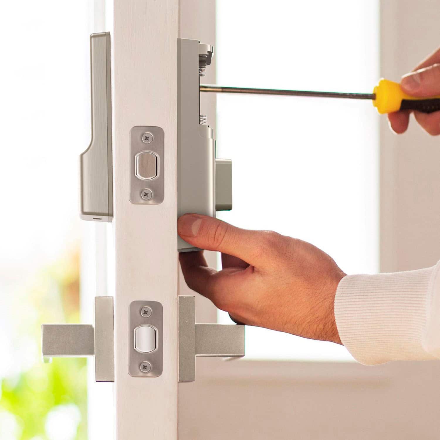 Alt View 11. eufy Security - Smart Lock C210 WiFi Replacement Deadbolt with eufy App|Keypad|Biometric Access - White.