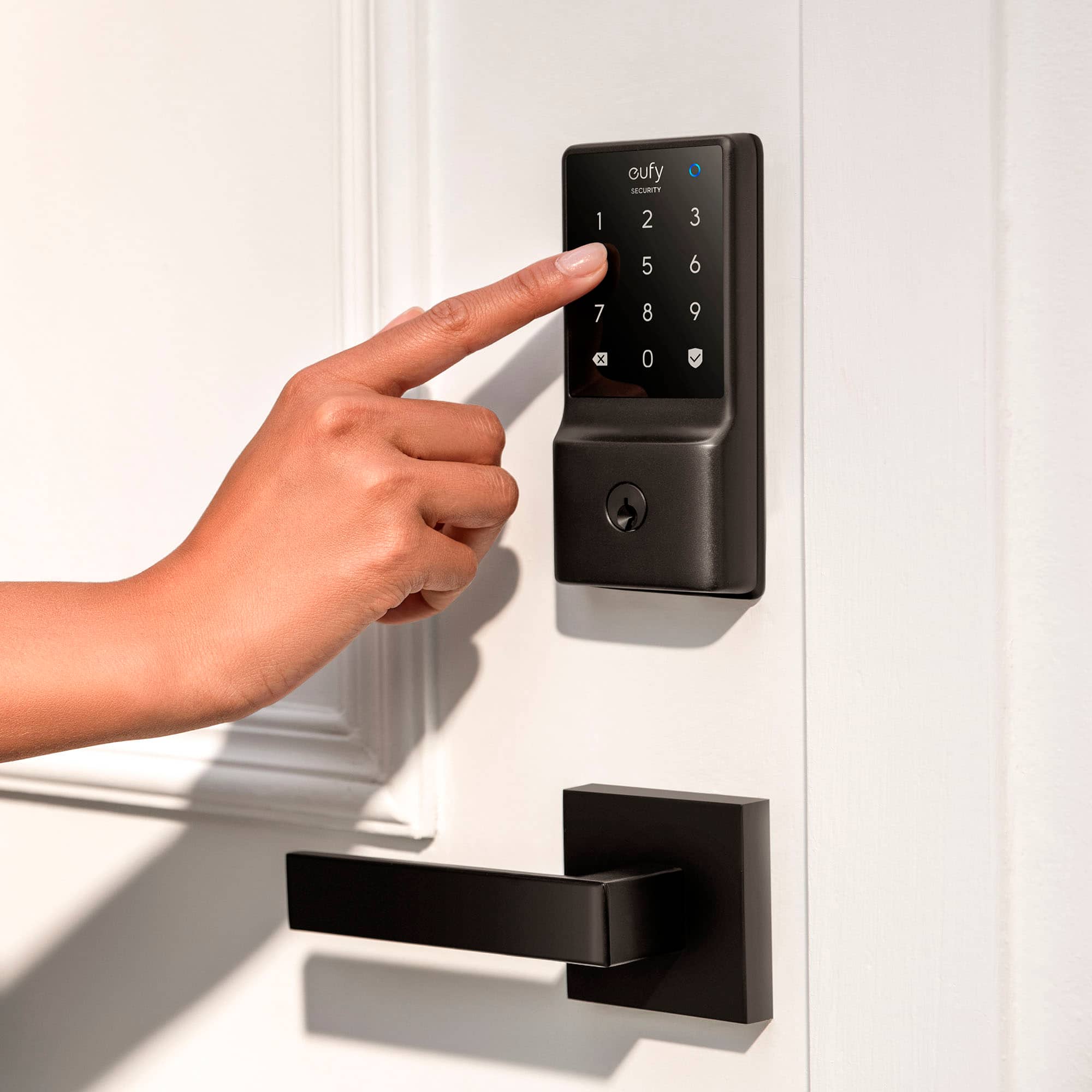 Alt View 14. eufy Security - Smart Lock C210 WiFi Replacement Deadbolt with eufy App|Keypad|Biometric Access - White.