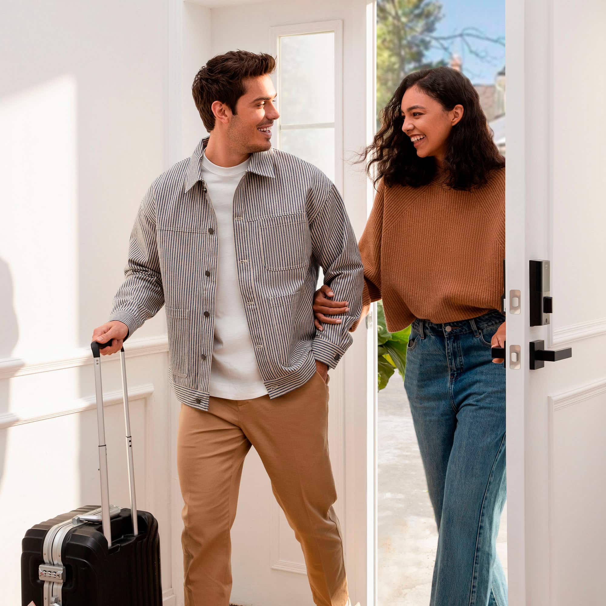 Alt View 17. eufy Security - Smart Lock C210 WiFi Replacement Deadbolt with eufy App|Keypad|Biometric Access - White.