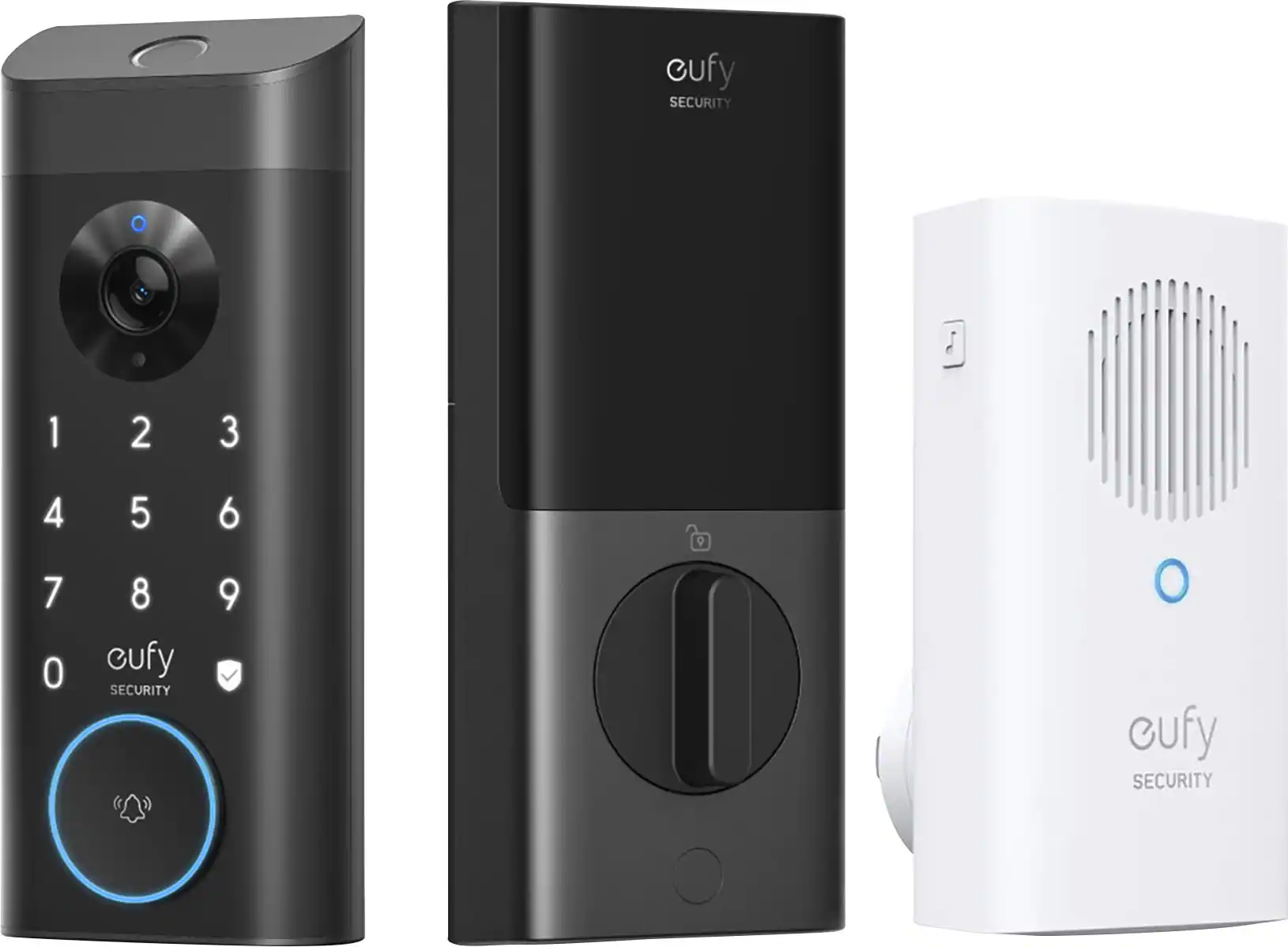 Smart Lock E330 with Chime WiFi Replacement Deadbolt with eufy App|Keypad|Biometric Access - Light Gray