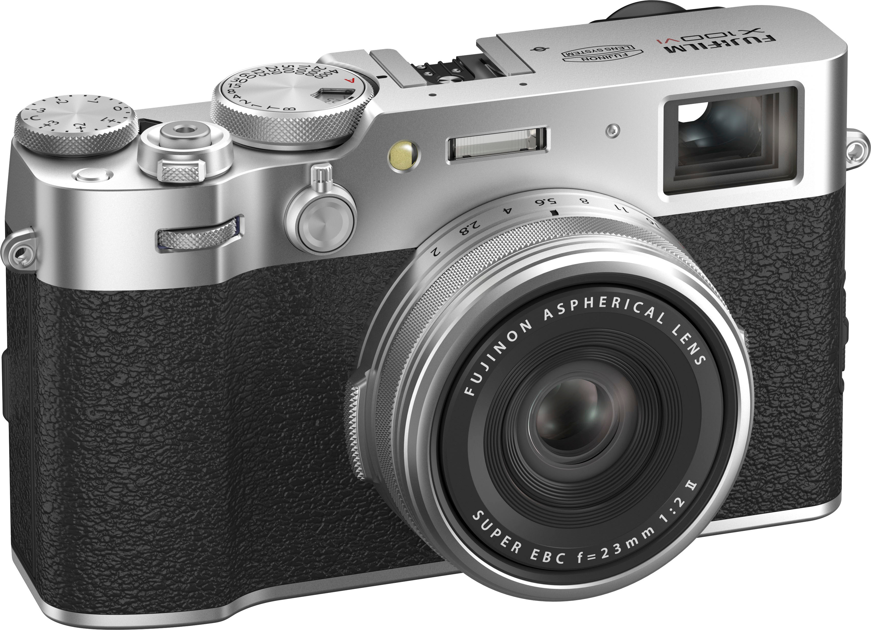 Left View: Fujifilm - X-Series X100VI 40.2MP Digital Camera - Silver