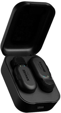 Shure - MoveMic Two Wireless Lavs to Phone, Charge Case