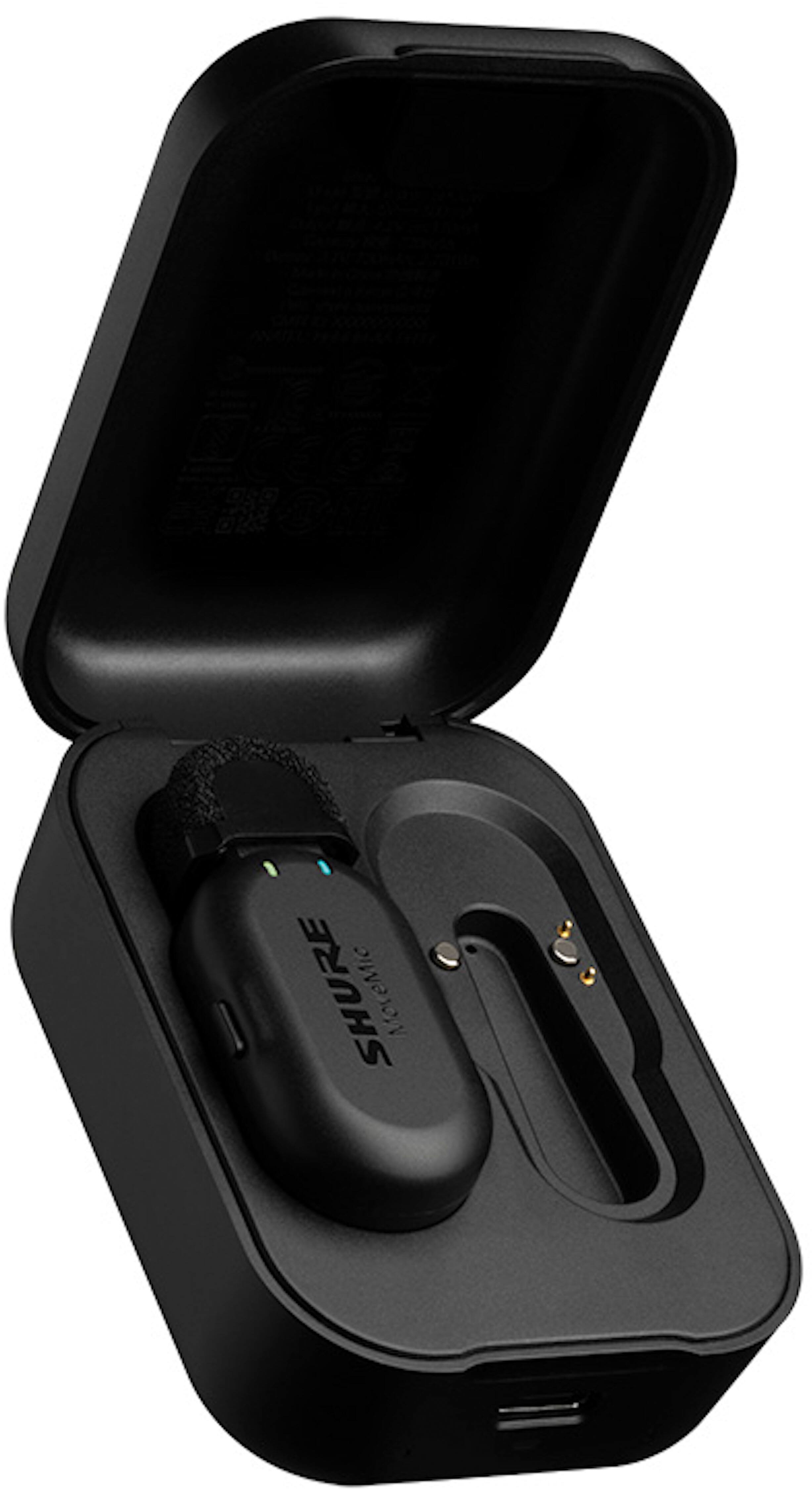 Front. Shure - Shure MoveMic One Single-Channel Wireless Lavalier Microphone - Black.