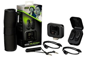 Shure - MoveMic Two Lavs, Charge Case, Plug-in Receiver - Front_Zoom