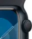 Alt View 1. Apple - Apple Watch Series 9 GPS 41mm Aluminum Case with Midnight Sport Band  (Small/Medium) - Midnight.