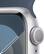 Alt View 1. Apple - Geek Squad Certified Refurbished Apple Watch Series 9 GPS 41mm Aluminum Case with Storm Blue Sport Band (Medium/Large) - Silver.