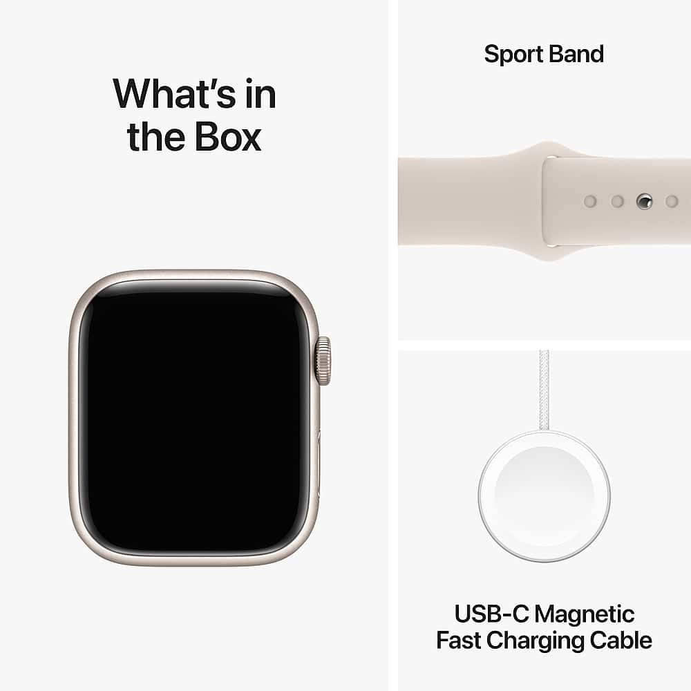 What's in the Box: Sport Band, USB-C Magnetic Fast Charging Cable