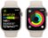 Alt View 6. Apple - Apple Watch Series 9 GPS 45mm Aluminum Case with Starlight Sport Band  (Medium/Large) - Starlight.
