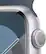 Alt View 1. Apple - Geek Squad Certified Refurbished Apple Watch Series 9 GPS 45mm Aluminum Case with Storm Blue Sport Band (Small/Medium) - Silver.