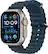 Front. Apple - Apple Watch Ultra 2 GPS + Cellular 49mm Titanium Case with Blue Ocean Band - Titanium.