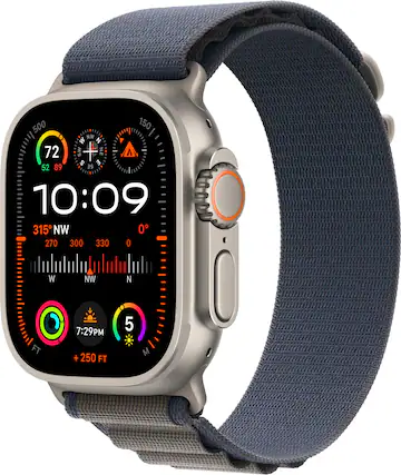 The image shows a watch face with a compass and a map. The time displayed is 10:09. The watch also shows the direction of the wind, which is NW. The map on the watch indicates that the user is currently at 52 degrees, 89 degrees, and 315 feet above sea level. The compass also shows the direction of the wind, which is NW. The watch is designed to provide both time and navigation information to the user.