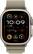 Angle. Apple - Apple Watch Ultra 2 GPS + Cellular 49mm Titanium Case with Olive Alpine Loop (Medium) - Titanium.