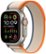 Front. Apple - Apple Watch Ultra 2 GPS + Cellular 49mm Titanium Case with Orange/Beige Trail Loop  (Medium/Large) - Titanium.