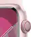 Alt View 1. Apple - Apple Watch Series 9 GPS + Cellular 45mm Aluminum Case with Light Pink Sport Band (Small/Medium) - Pink.