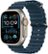 Front. Apple - Apple Watch Ultra 2 GPS + Cellular 49mm Titanium Case with Blue Ocean Band - Titanium.