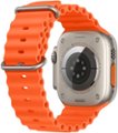 Alt View 1. Apple - Apple Watch Ultra 2 GPS + Cellular 49mm Titanium Case with Orange Ocean Band - Titanium.