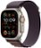 Front Zoom. Apple Watch Ultra 2 GPS + Cellular 49mm Titanium Case with Indigo Alpine Loop  (Small) - Titanium (AT&T).