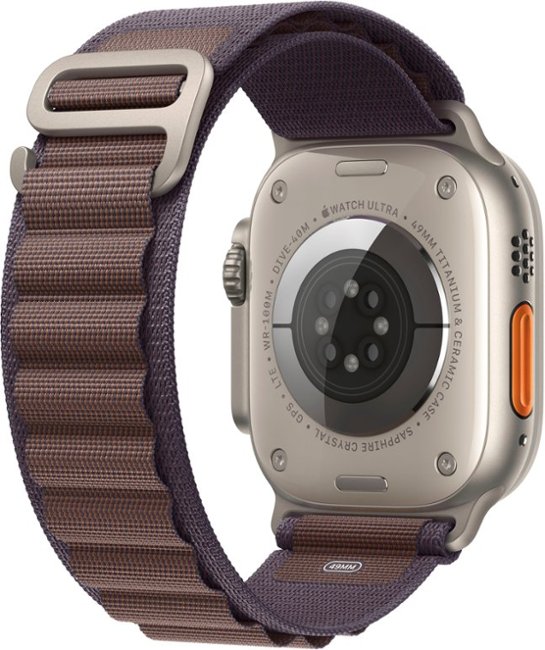 Apple Watch Ultra 2 GPS + Cellular 49mm Titanium Case with Indigo Alpine Loop  (Medium) - Titanium (AT&T)_2