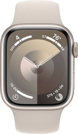 Apple Watch Series 9 GPS + Cellular 41mm Aluminum Case with Starlight Sport Band  (Small/Medium) - Starlight (Verizon)_1