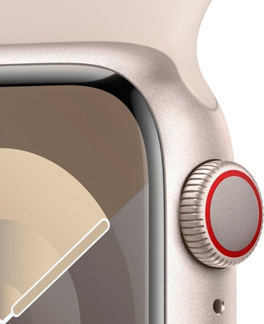 Apple Watch Series 9 GPS + Cellular 41mm Aluminum Case with Starlight Sport Band  (Small/Medium) - Starlight (Verizon)_2