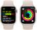 Alt View 6. Apple - Apple Watch Series 9 GPS + Cellular 41mm Aluminum Case with Starlight Sport Band (Small/Medium) - Starlight.