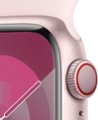 Alt View 1. Apple - Apple Watch Series 9 GPS + Cellular 41mm Aluminum Case with Light Pink Sport Band  (Small/Medium) - Pink.