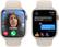 Alt View 4. Apple - Apple Watch Series 9 GPS + Cellular 45mm Aluminum Case with Starlight Sport Band (Medium/Large) - Starlight.