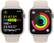 Alt View 6. Apple - Apple Watch Series 9 GPS + Cellular 45mm Aluminum Case with Starlight Sport Band (Medium/Large) - Starlight.