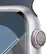 Alt View 1. Apple - Apple Watch Series 9 GPS + Cellular 45mm Aluminum Case with Storm Blue Sport Band (Medium/Large) - Silver.