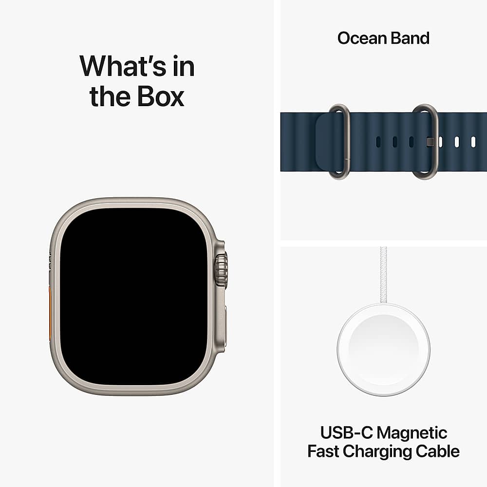What's in the Box:
1. Ocean Band
2. USB-C Magnetic Fast Charging Cable