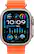 Angle. Apple - Apple Watch Ultra 2 GPS + Cellular 49mm Titanium Case with Orange Ocean Band - Titanium.