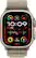Angle. Apple - Apple Watch Ultra 2 GPS + Cellular 49mm Titanium Case with Olive Alpine Loop (Medium) - Titanium.