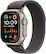 Front. Apple - Apple Watch Ultra 2 GPS + Cellular 49mm Titanium Case with Blue/Black Trail Loop (Medium/Large) - Titanium.