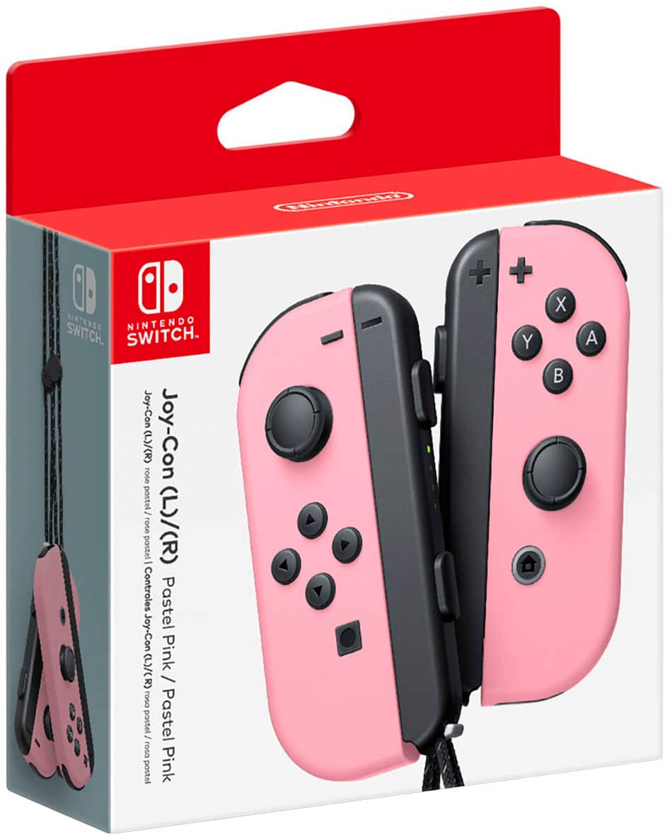 Nintendo Joy-Con (L)/(R) Pastel Pink - Best Buy