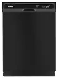 Amana - 24" Front Control Built-In Dishwasher with Triple Filter Wash and 59 dBA - Black - Front_Zoom