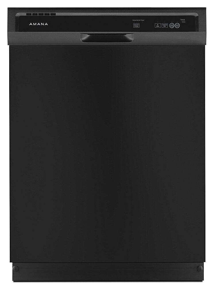 Front. Amana - OBX 24" Built-In Dishwasher - Black.