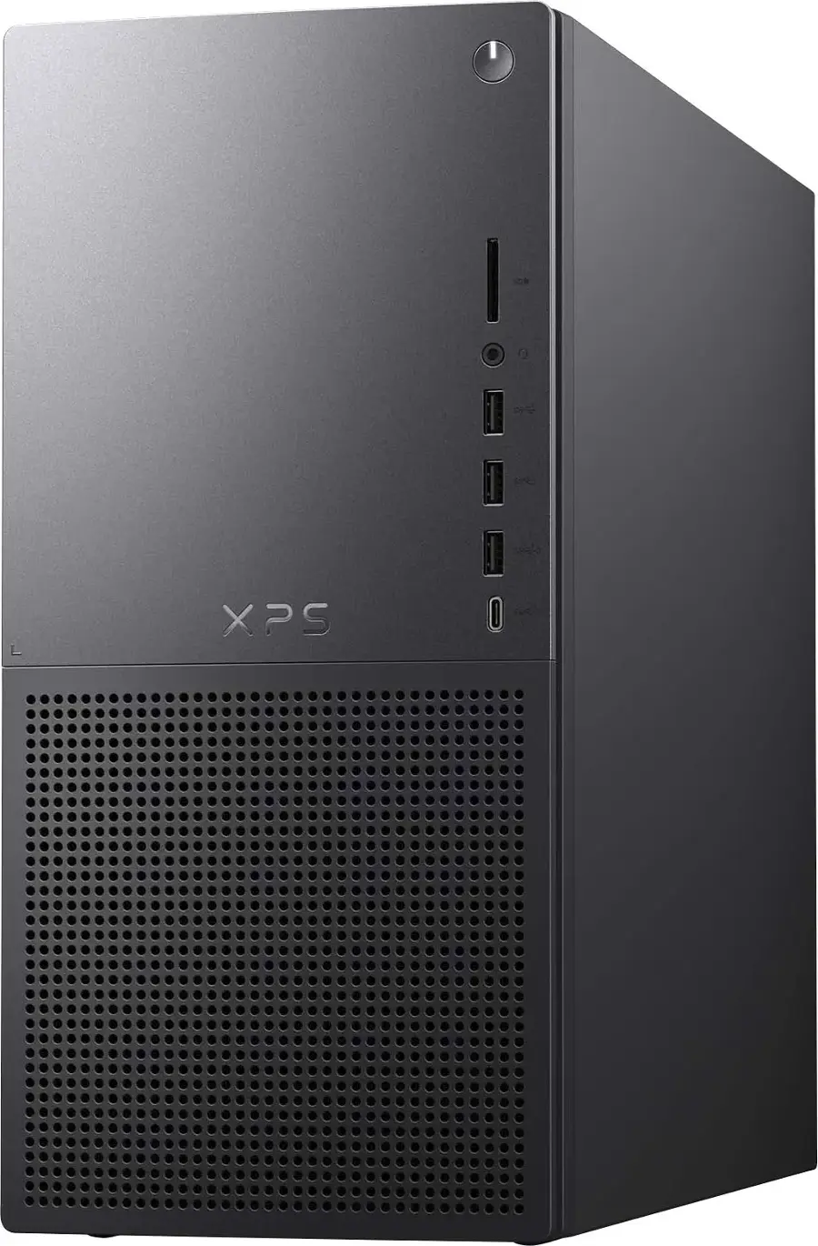 Left. Dell - XPS 8960 Desktop - Intel Core i7 processor (14th gen)  - 16GB Memory - NVIDIA GeForce RTX 4060 - 1TB SSD - Black.